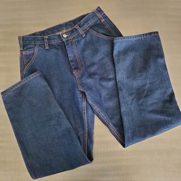 John Galt Carpenter Denim Cargo High Rise Relaxed Straight Y2K Jeans - Picture 7 of 12